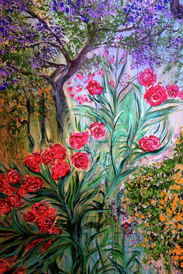 Spring in the Holy Land - original acrylic painting on stretched canvas